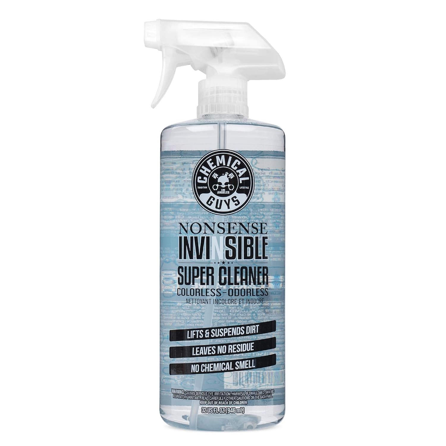 Chemical Guys Nonsense Colorless & Odorless All Surface Cleaner – Clear, Safe fo