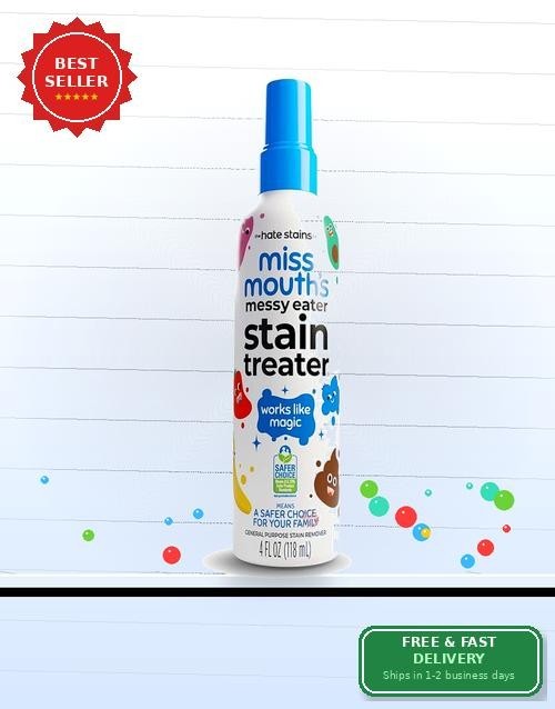 Miss Mouth’s Messy Eater Stain Treater 4oz Baby Food Coffee Grease Remover