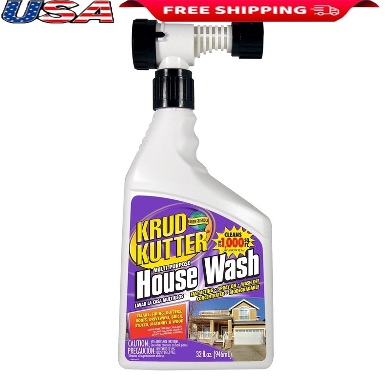Multi-Purpose House Wash Cleaner Liquid Concentrate Stain Remover Outdoor Use