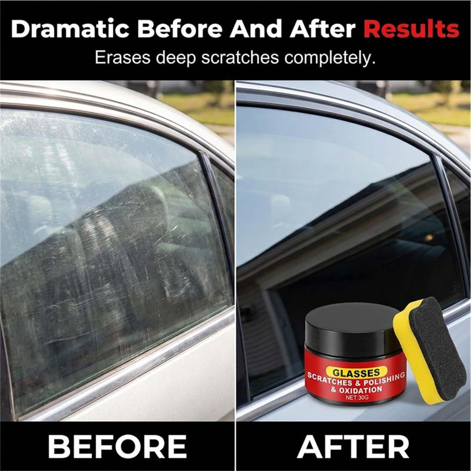 Glass & Lens Scratch Repair Kit Polish Restorer Multi Purpose Cleaner