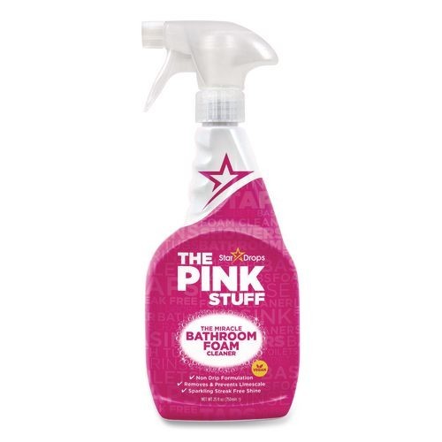 The Pink Stuff Miracle Bathroom Foam Cleaner, Fruity Scent, 25.4 oz Bottle