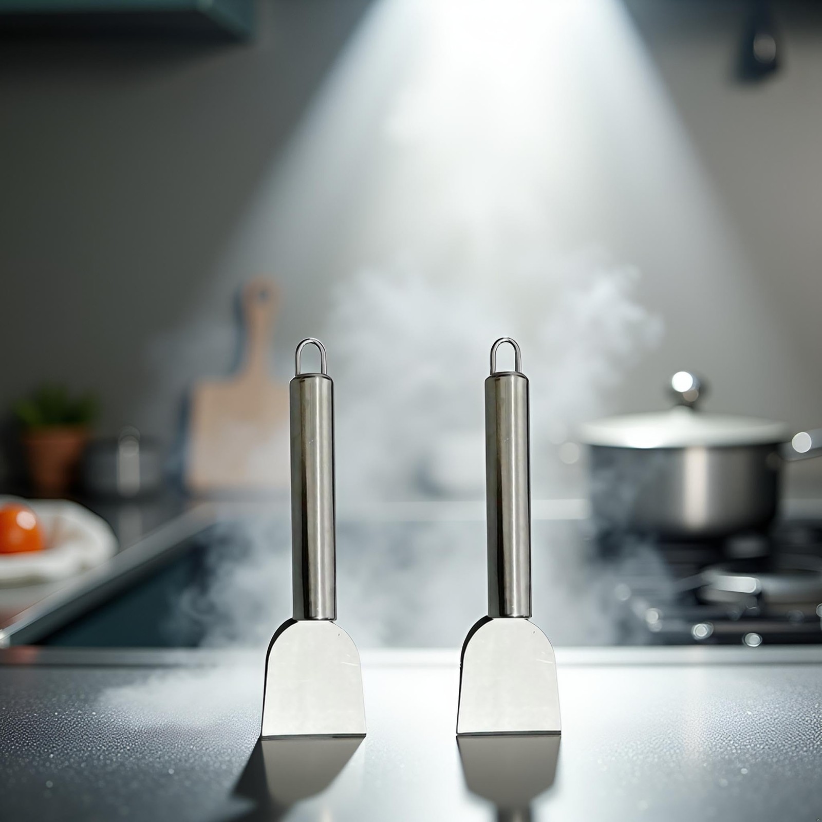 Stainless Steel Kitchen Ice Scraper, 2 Pack Multipurpose Freezer Defrosting S…