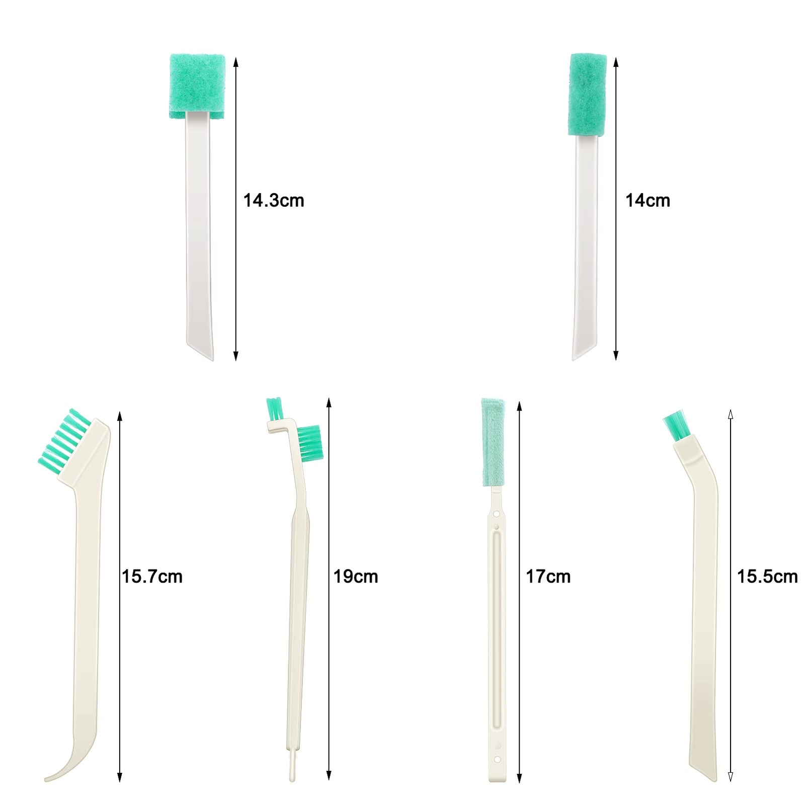 16 Pcs Small Household Cleaning Brushes Deep Detail Crevice Cleaner Brush Crevic