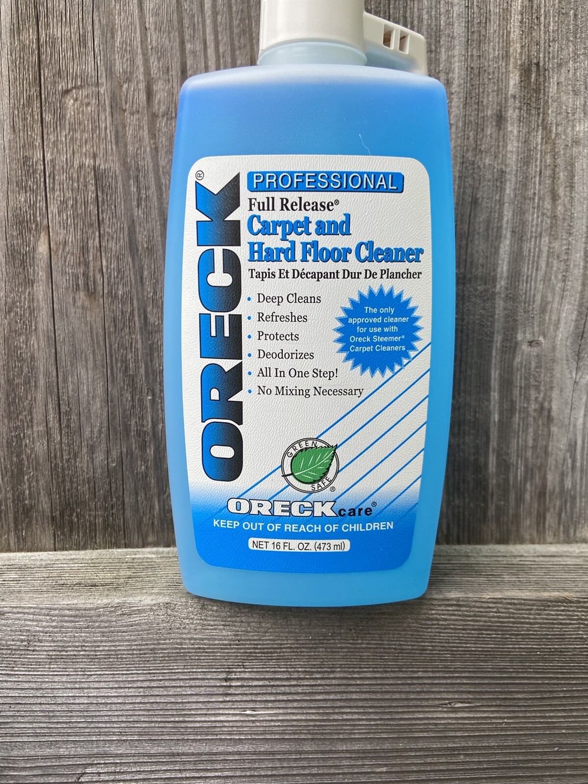 New Oreck Carpet & Hard Floor Cleaner Professional Full Release 16 Fl Oz Flaw