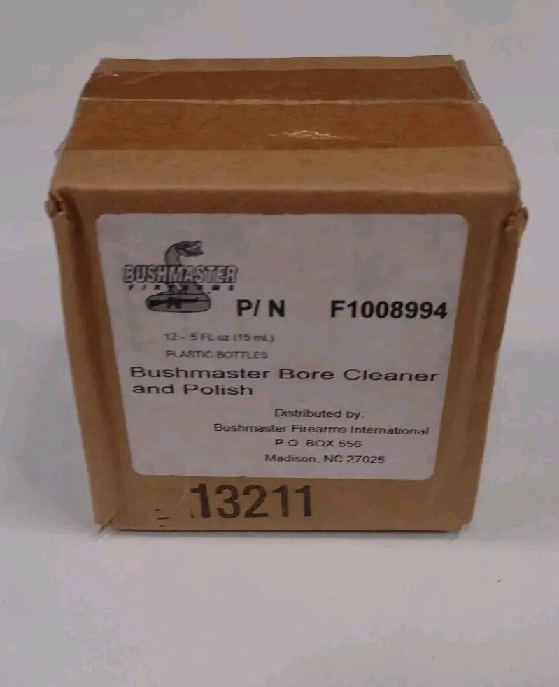 12 Sealed Bushmaster Master Firearm Gun Bore Cleaner and Polish 0.5 oz Box of 12