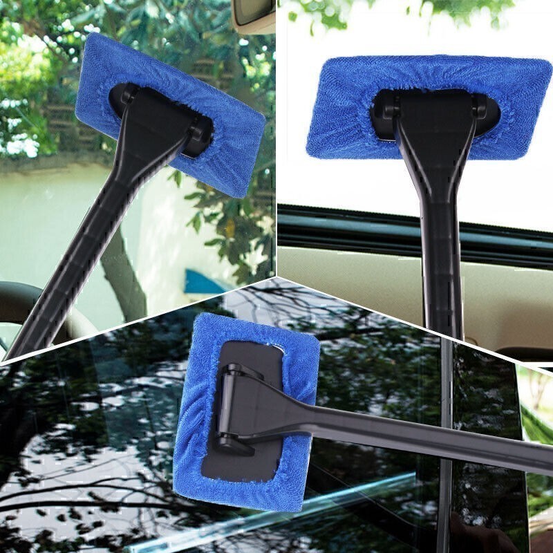 3 Pack Microfiber Car Wiper Cleaner Windshield Cleaning Tool Glass Brush