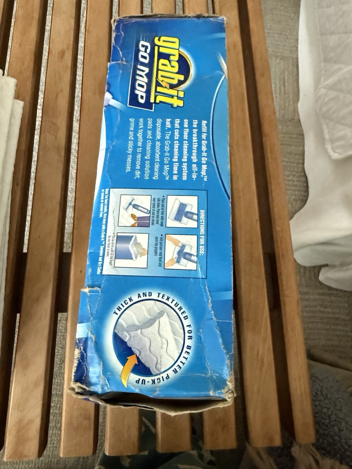 Discontinued Grab It Go Mop Mopping System Cleaning Refill Pads Box of 10 New