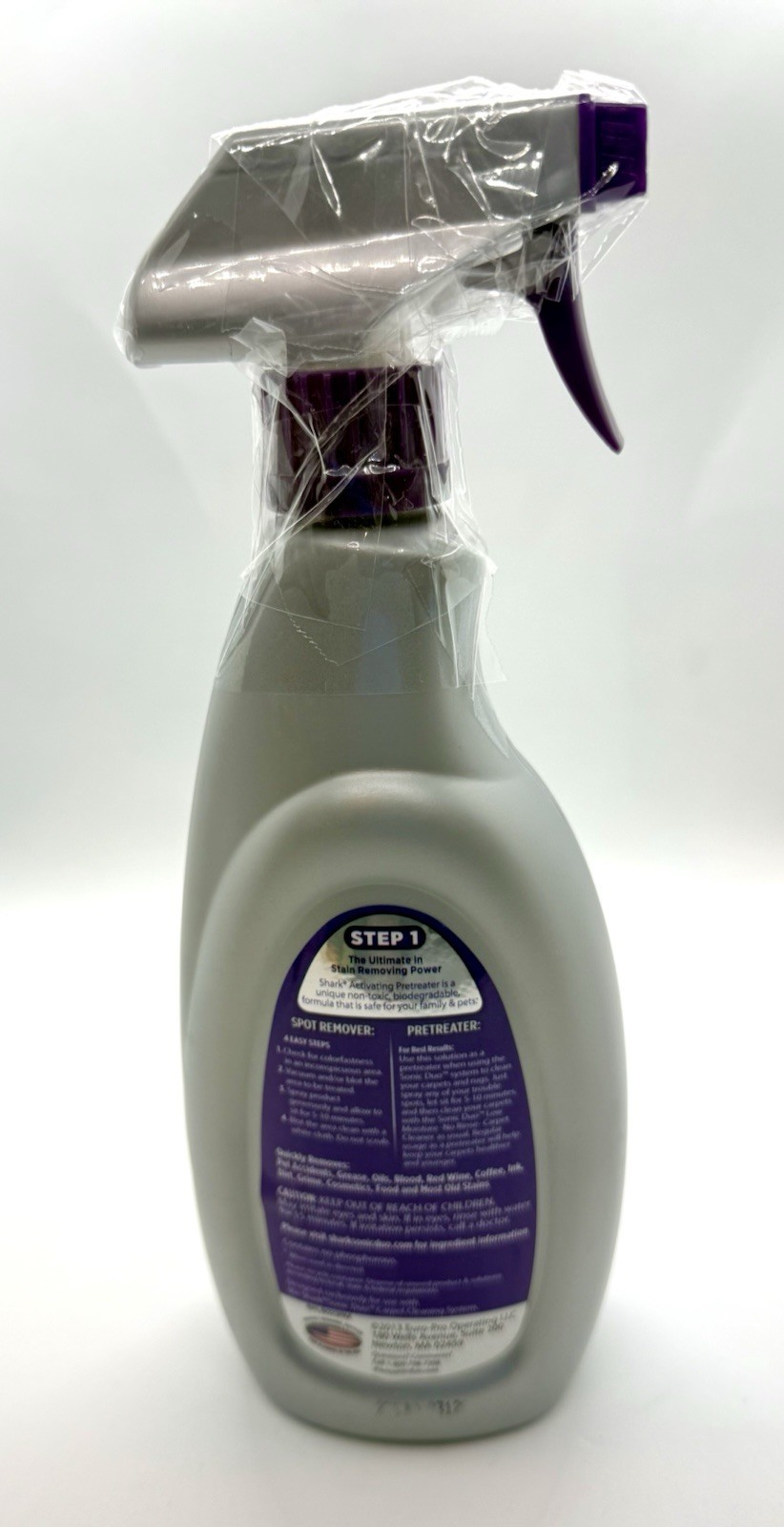 Shark Sonic Duo Activating Pretreater Carpet Stain & Odor Remover ~33% Full READ