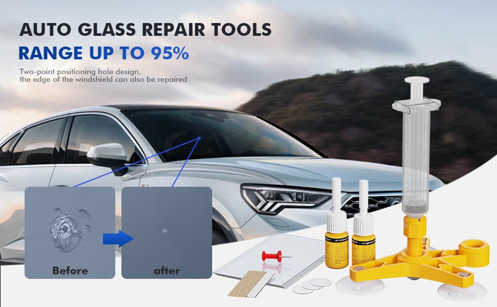 Auto Glass Nano Repair Fluid Car Windshield Resin Scratch Crack Fix Tool Kit