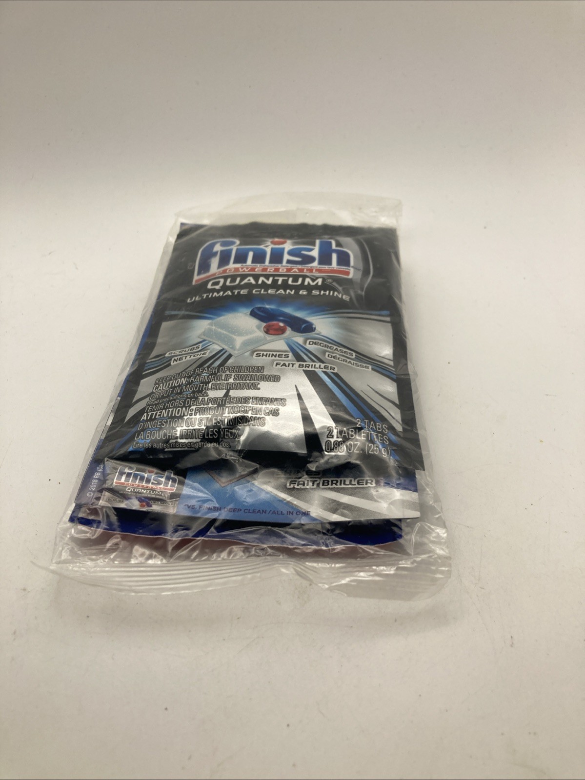 Finish Quantum Power for Dishwasher 2 Tabs.,Finish Rinse Aid Jet Dry 2.37 Fl Oz.