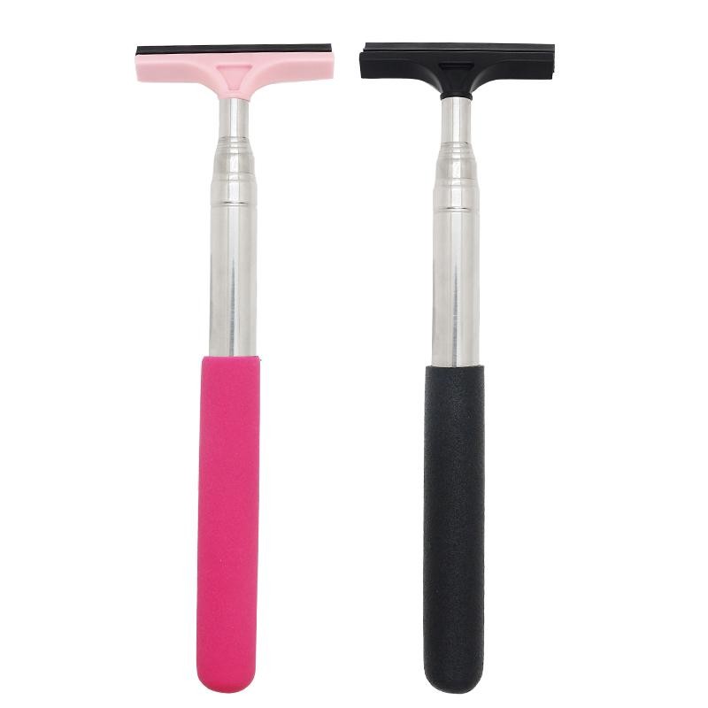 Telescopic Car Rearview Mirror Wiper Handle Window Glass Cleaner Mist Scraper