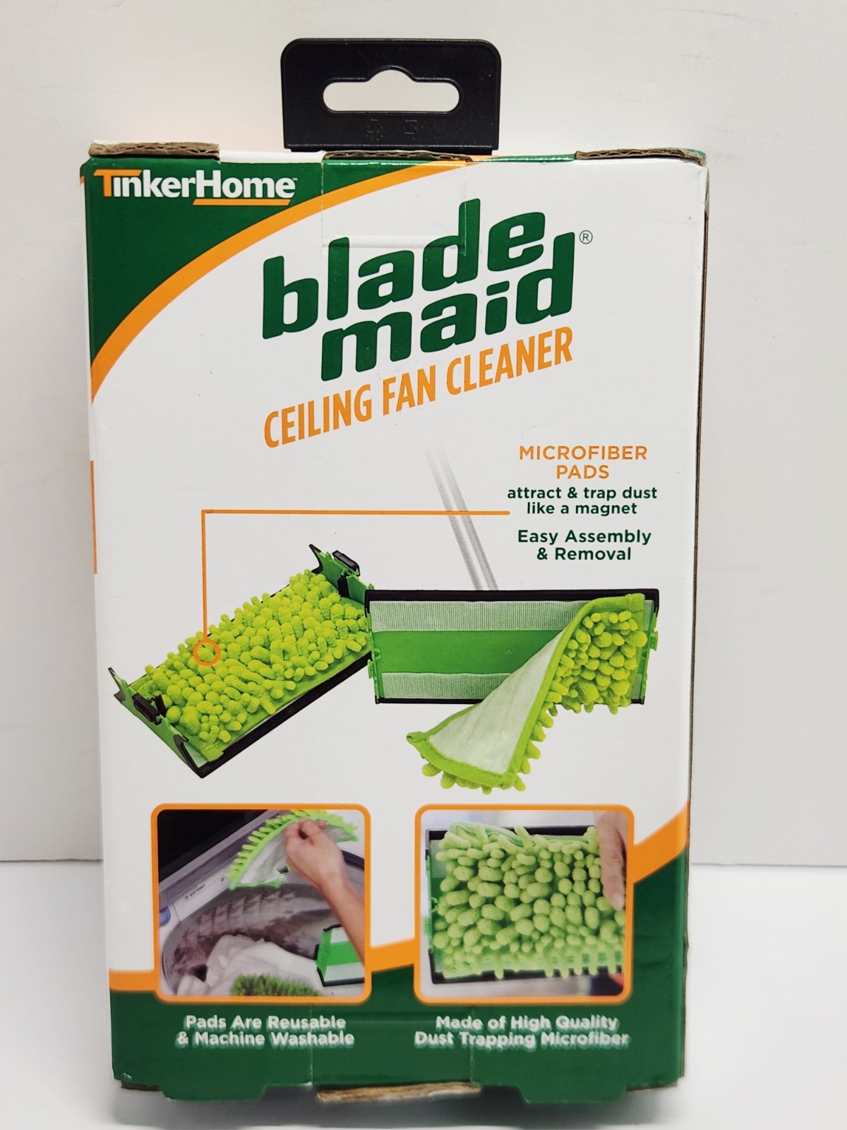 Blade Maid Ceiling Fan Cleaner Replacement Microfiber Pads 2 Reusable Pads