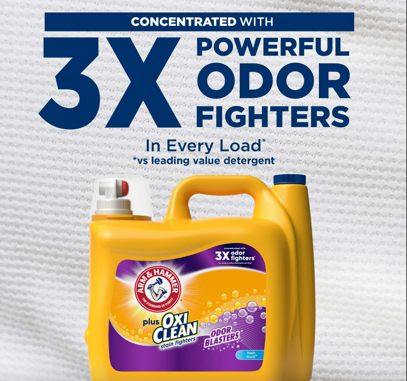 Plus OxiClean Odor Blasters Liquid Laundry Detergent Fresh Burst