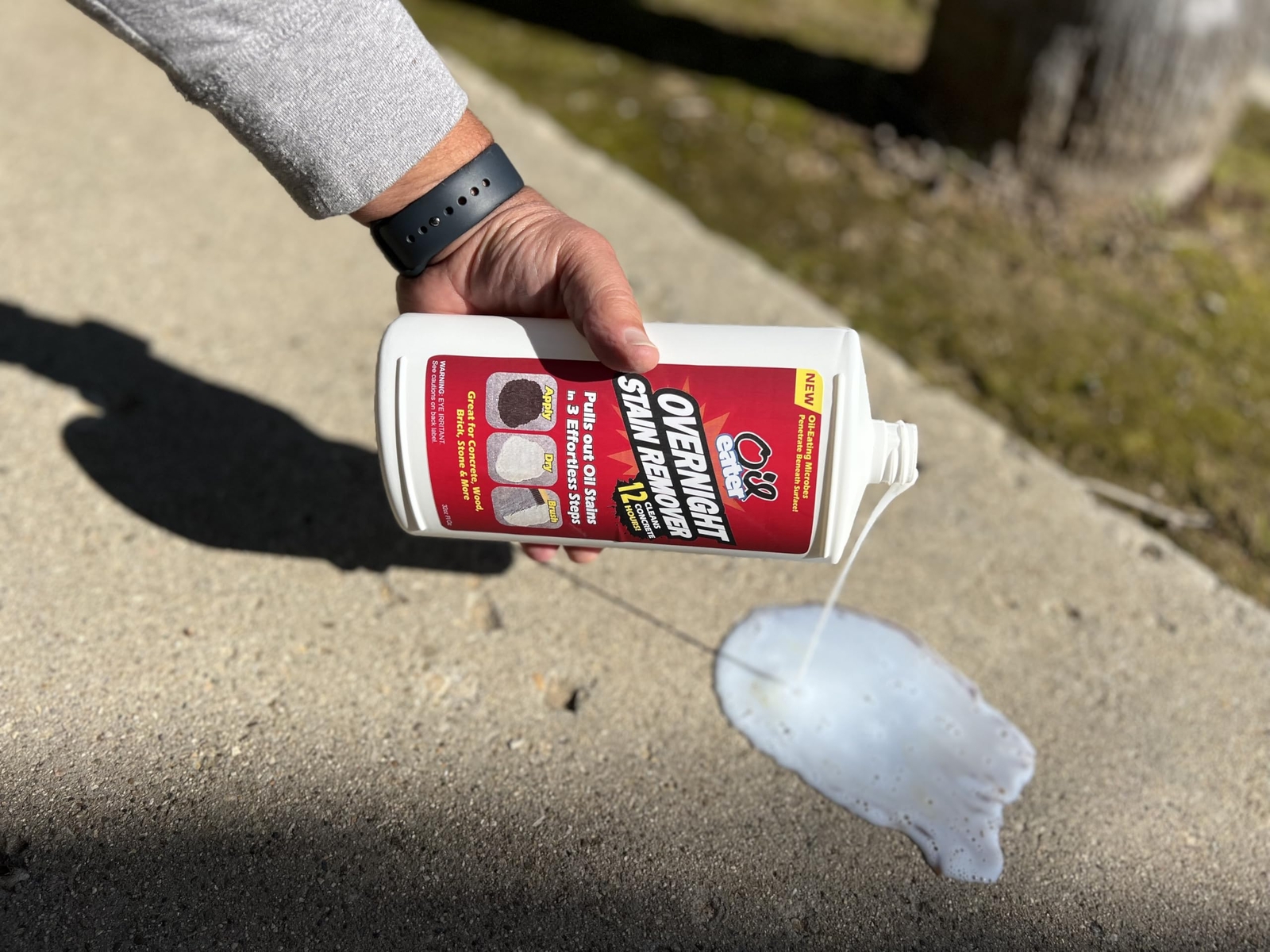 32 Fl Oz Oil Stain Remover for Concrete Asphalt Brick Stone Deep Cleaning