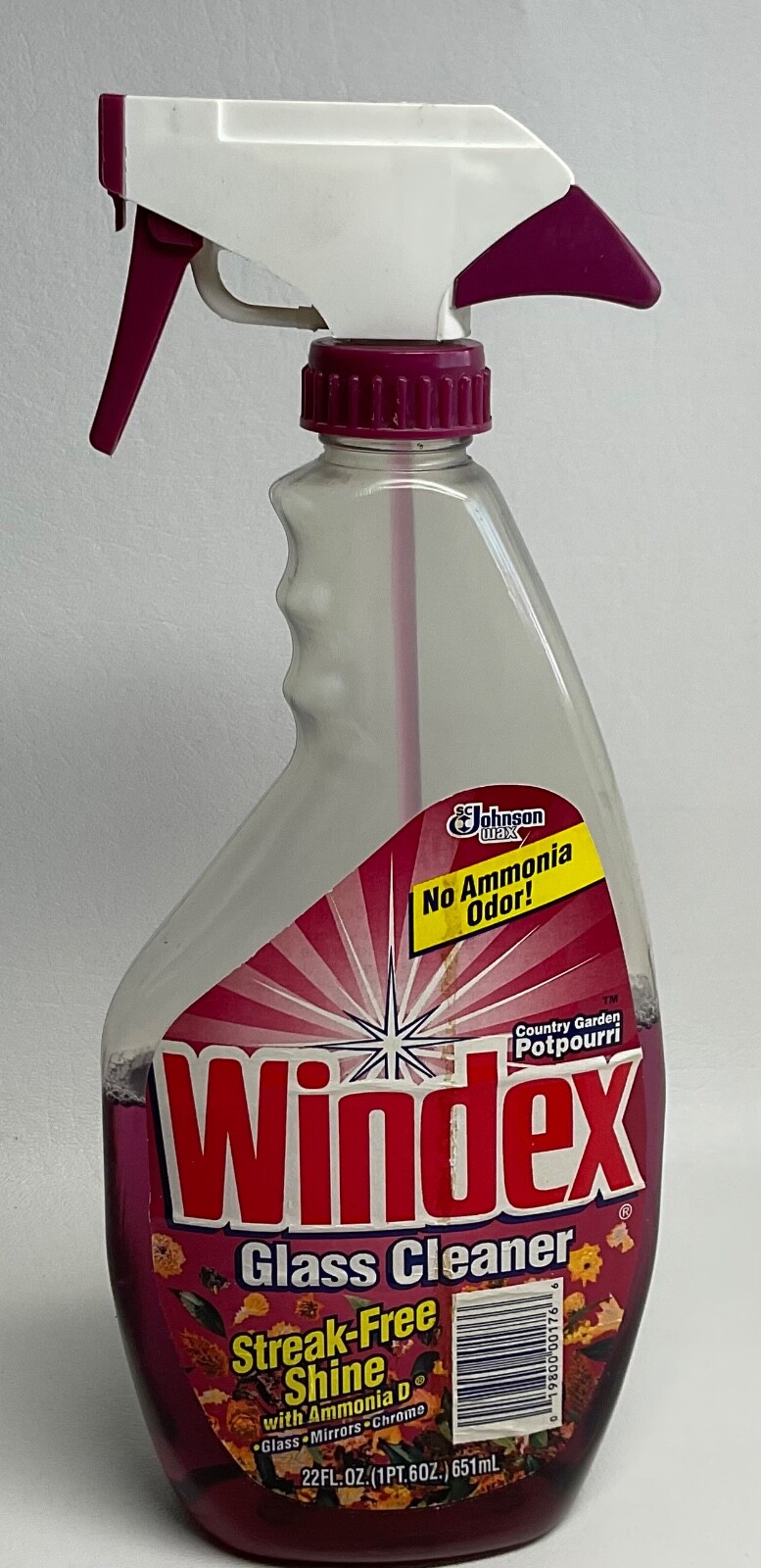 1996 Windex Glass Cleaner Country Garden Potpourri spray bottle display prop pur