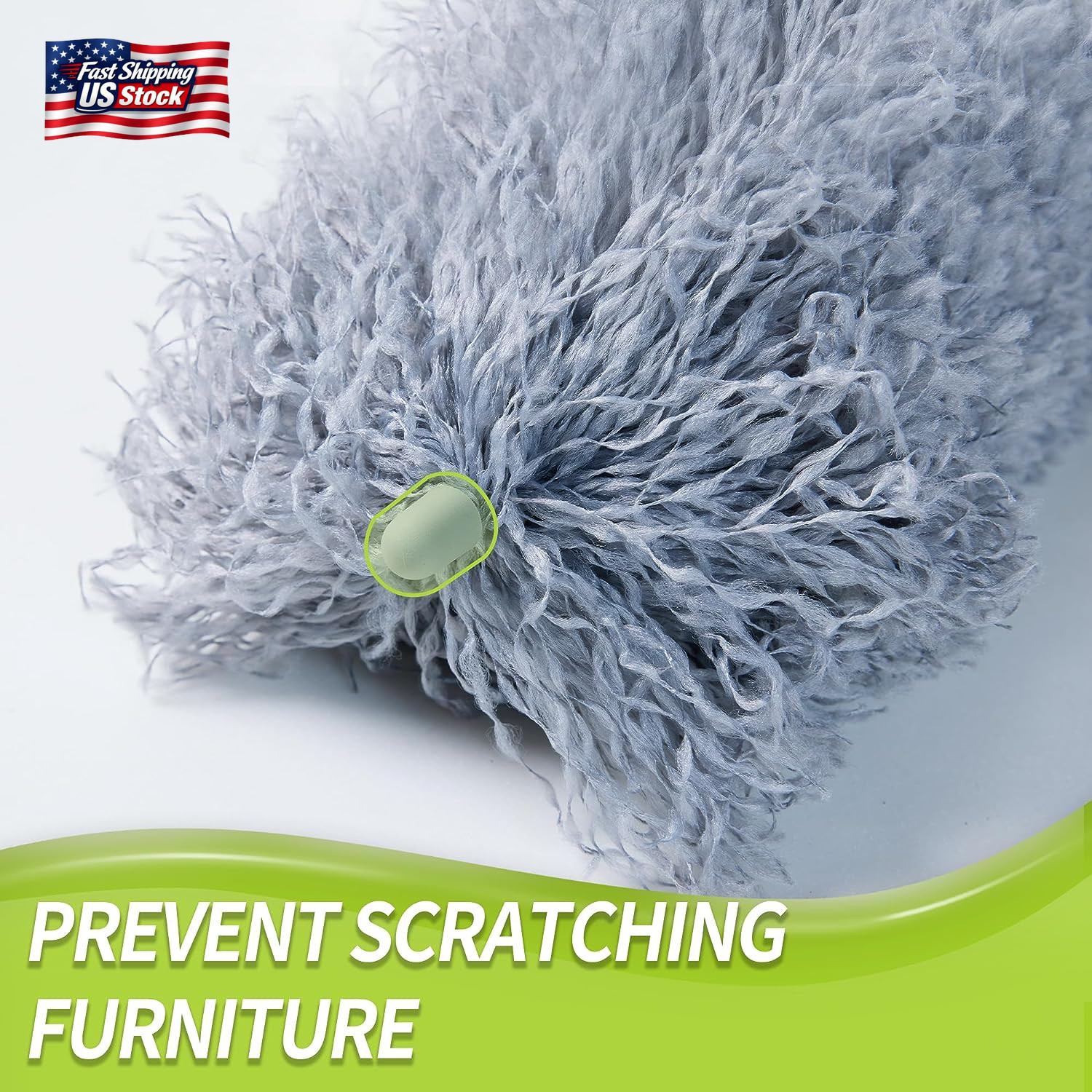 IVYROLL Cobweb Duster with Extension Pole, Spider Web Brush & Ceiling Cleaning K