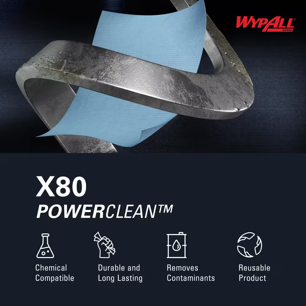 160-Count Powerclean X80 Heavy Duty Grease Absorbing Cleaning Cloths