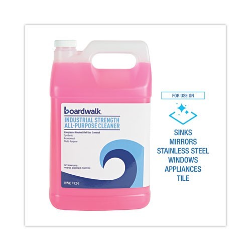 Boardwalk Industrial Strength All-Purpose Cleaner, Lemon Scent, 1 gal Bottle
