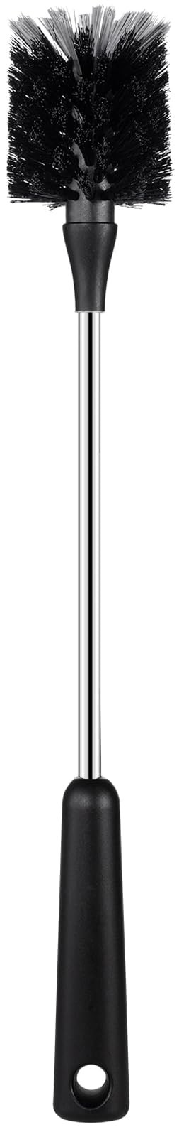 Water Bottle Brush, 15 Inches Long Stainless Steel Handle Bottle Brush Cleane…