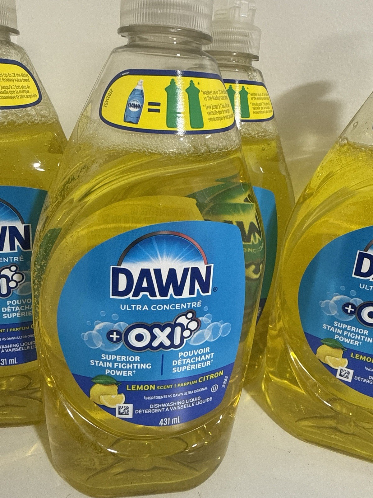 Dawn Ultra Concentrated Dish Soap with Oxi – 5 Bottles