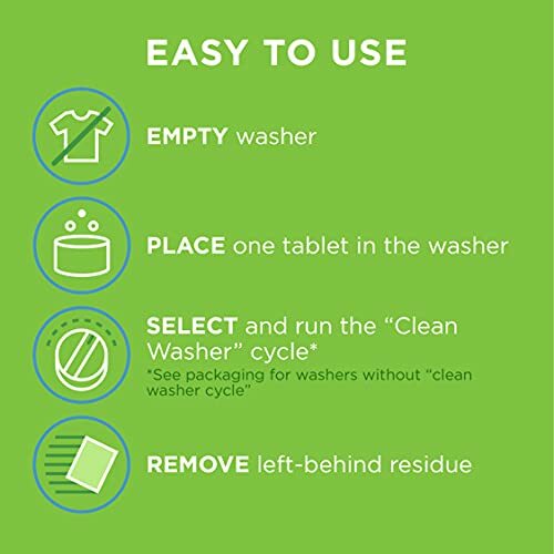 Affresh Washing Machine Cleaner Front Load Top Load Washer,Includng HE, 6 Tablet