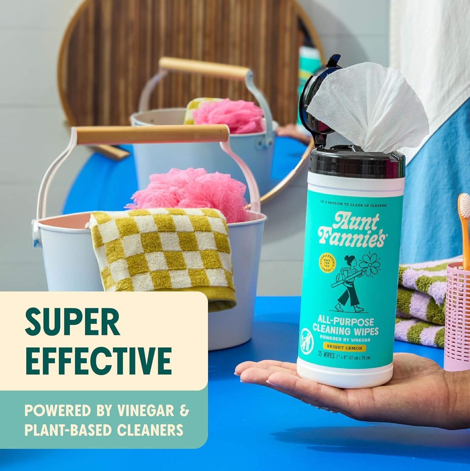 Natural Cleaning Wipes Variety Pack, Multipurpose Surface Cleaner, 35 Count E…