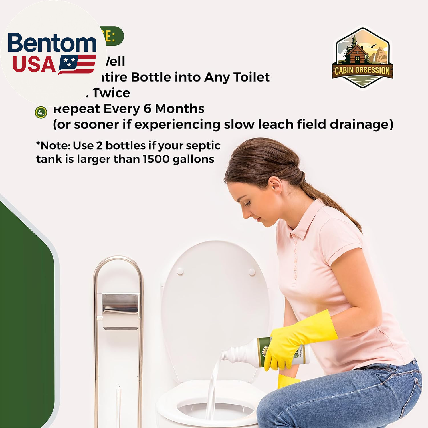 Septic System Drain Field Cleaner (32 Oz) – Professional Strength Concentrated S