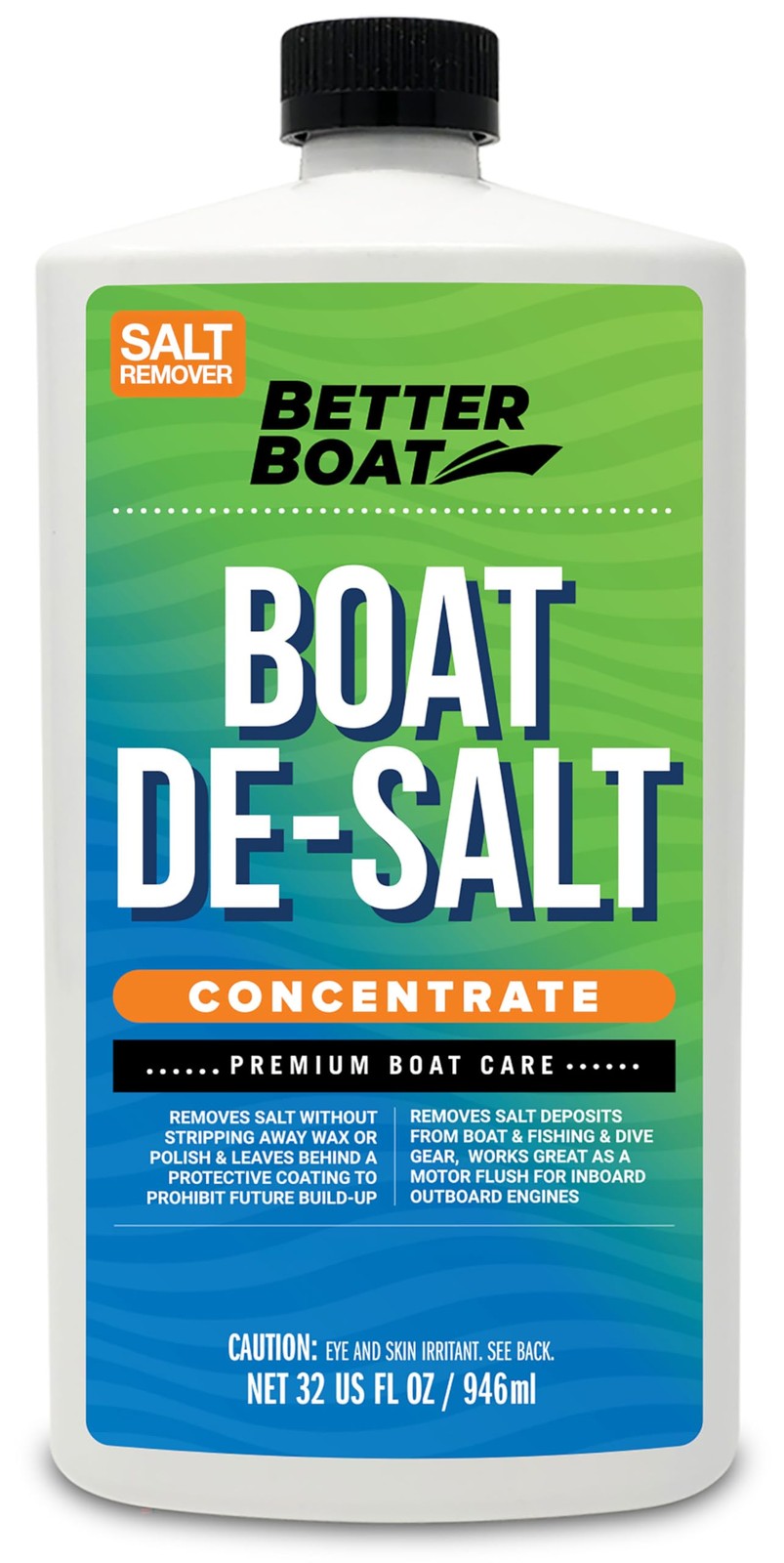 Boat De-Salt Concentrate Salt Remover for Flusher Motors Marine Boats Watercraft