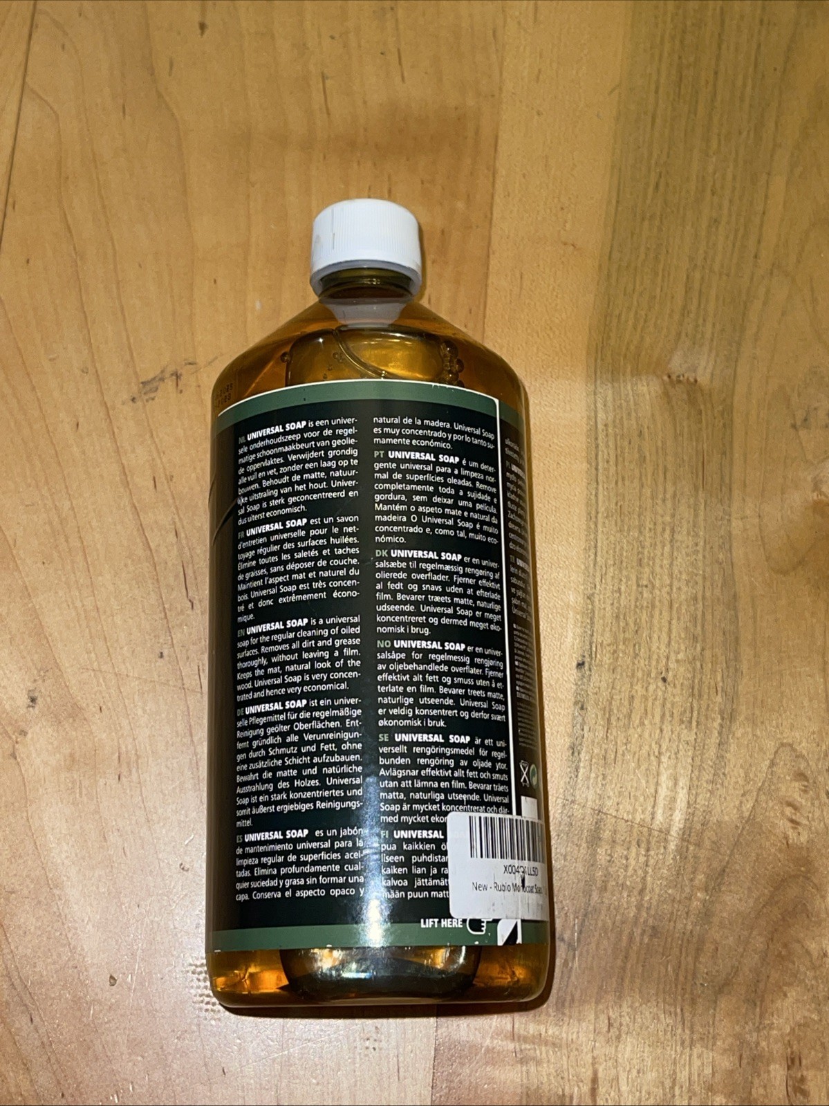 Rubio Monocoat Universal Soap For All Interior Cleaning 1L /33.8oz New No Box