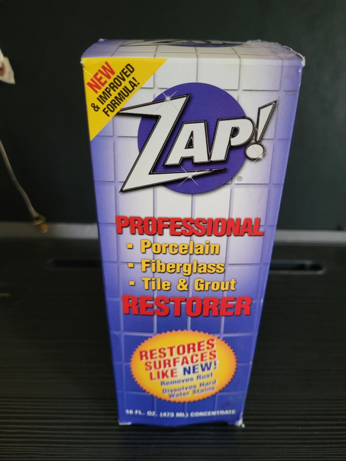 NEW Sealed ZAP! 16 oz Professional Restorer for Porcelain Fiberglass Tile Grout