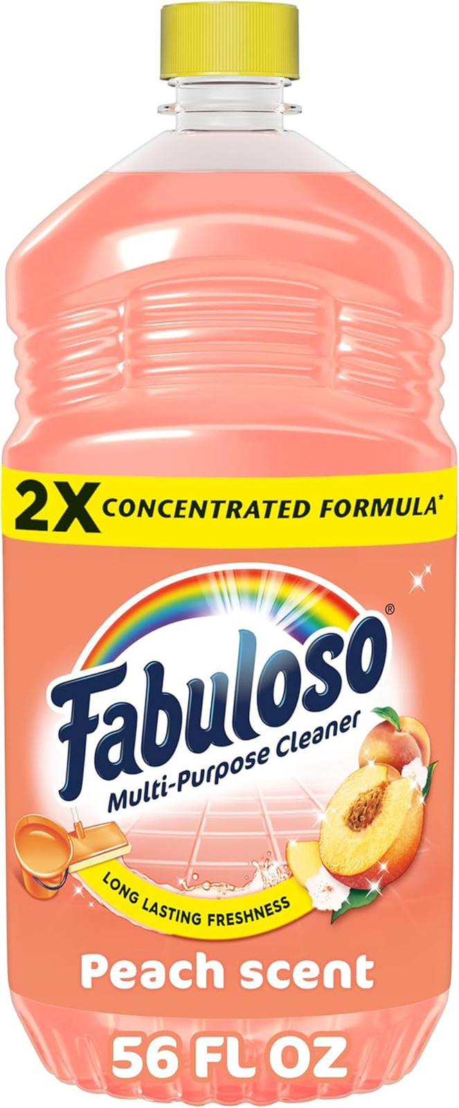 Multi-Purpose Cleaner and Floor Cleaner, 2X Concentrated Formula, Long-Lasting F