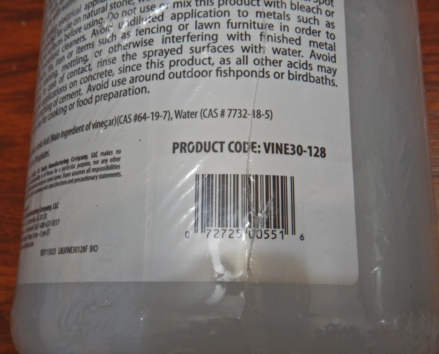 (2) Harris 30% Vinegar All Purpose Cleaner Concentrate 1 Gallon Each