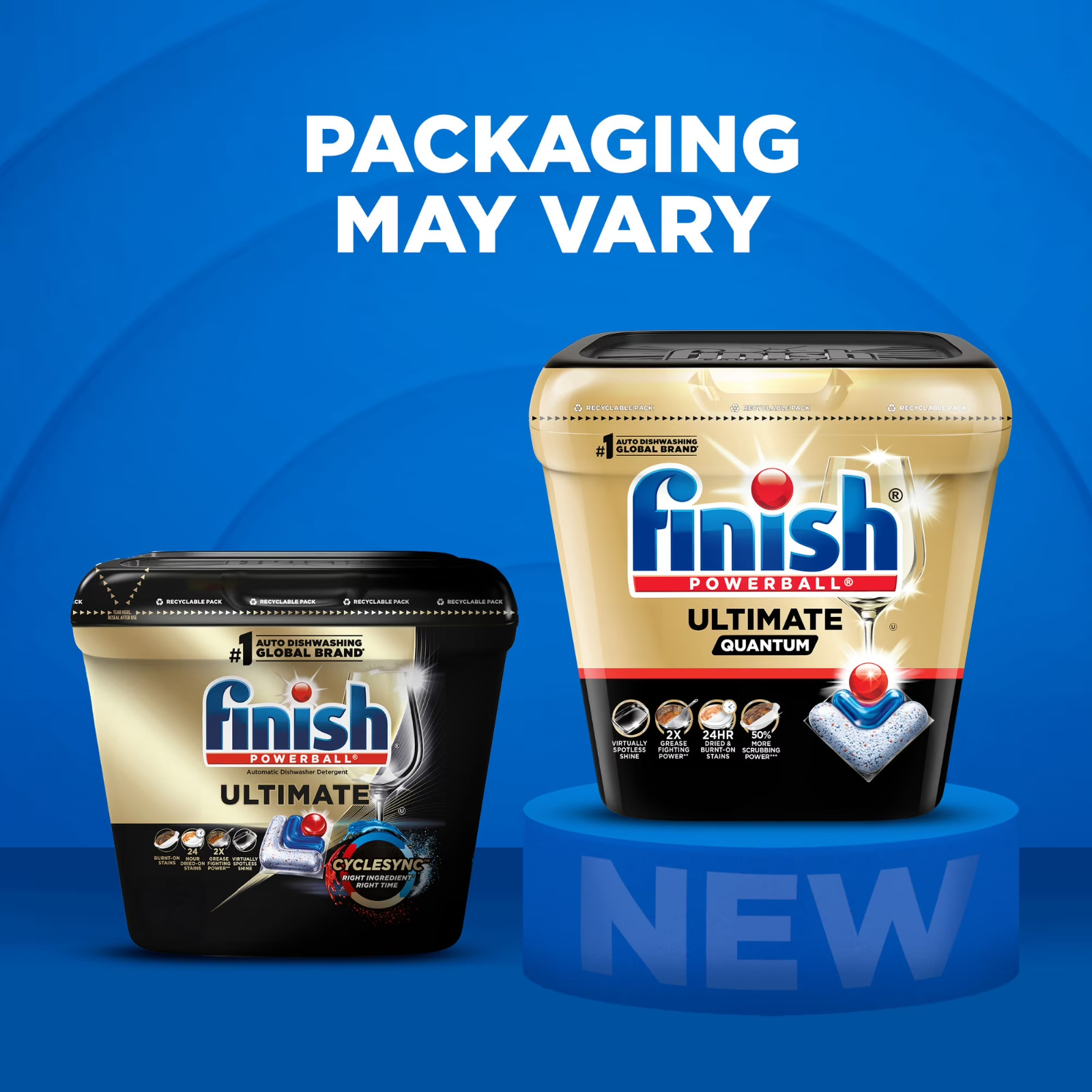 Finish Ultimate Quantum Dishwasher Pods, Dishwasher Detergent Dish Soap, 38 Tabs