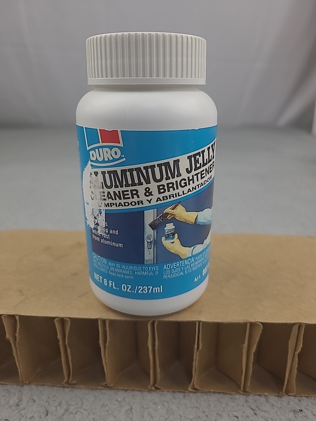 1x Duro by Loctite Aluminum Jelly Cleaner & Brightner 8 Fl Oz.