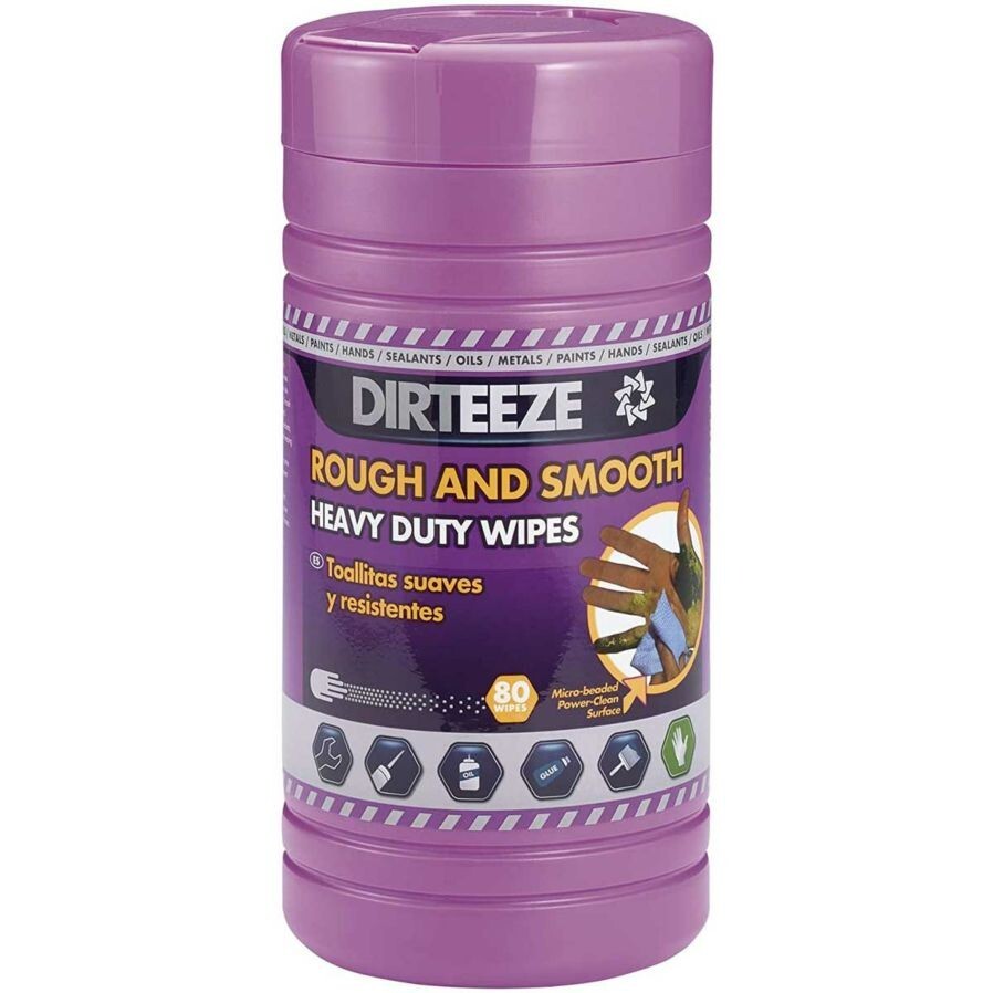 Case Of 6 Dirteeze Rough & Smooth Heavy Duty Wipes, New In Box