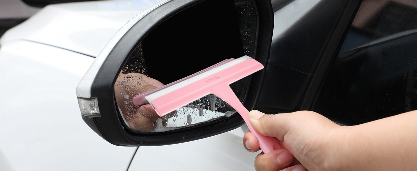 5″ Silicone Shower Squeegee for Glass Doors & Car Windows – Small & Mini Size