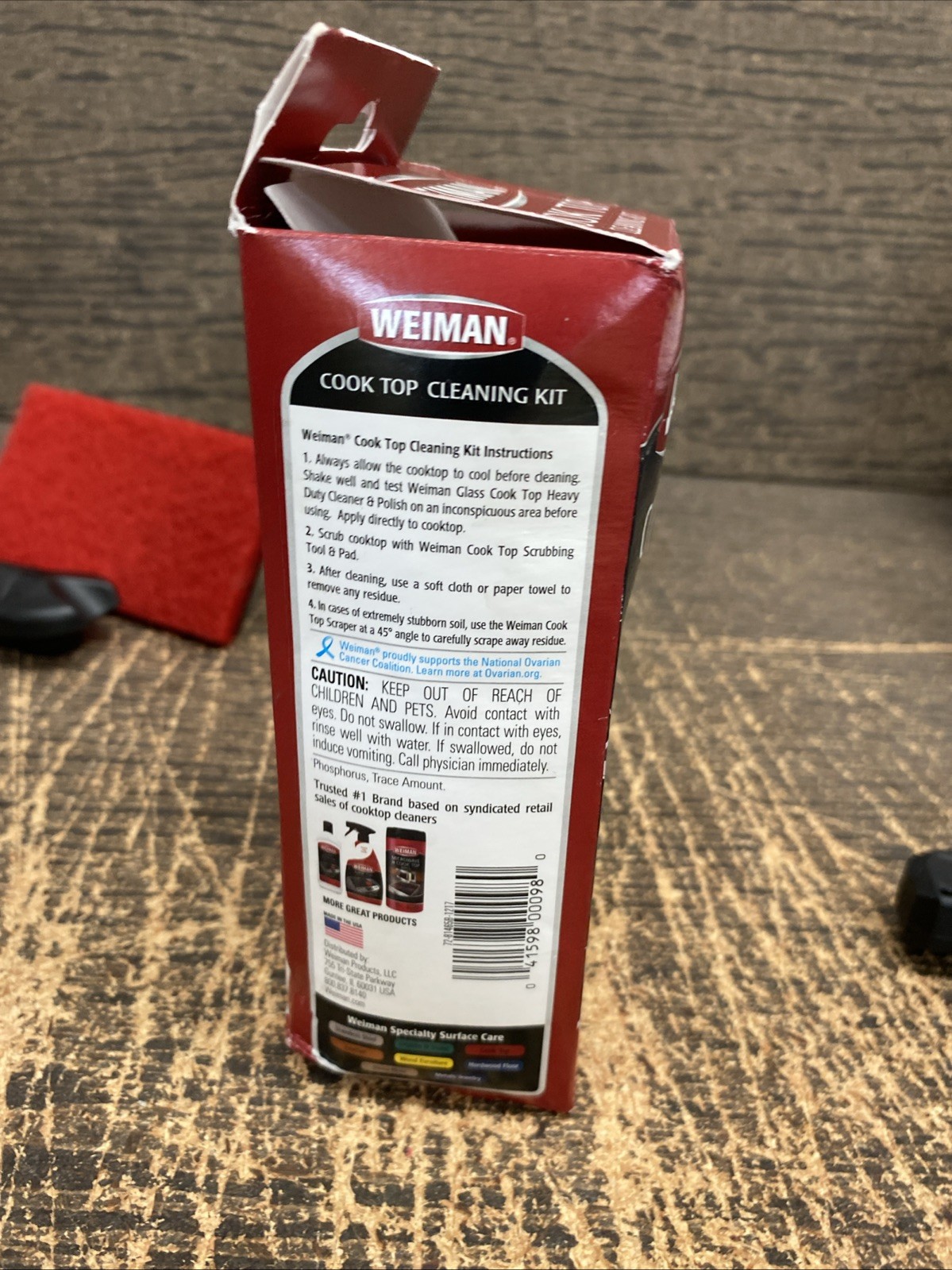 Weiman Complete Cook Top Cleaning Kit New Open Box