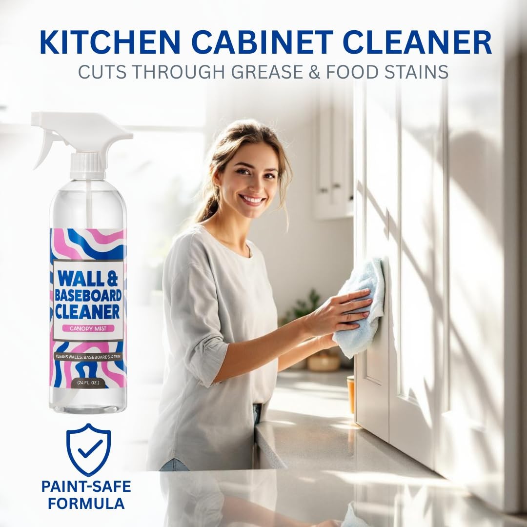 812 Wall & Baseboard Cleaner Spray – Safely Cleans Painted Walls, Baseboards,…