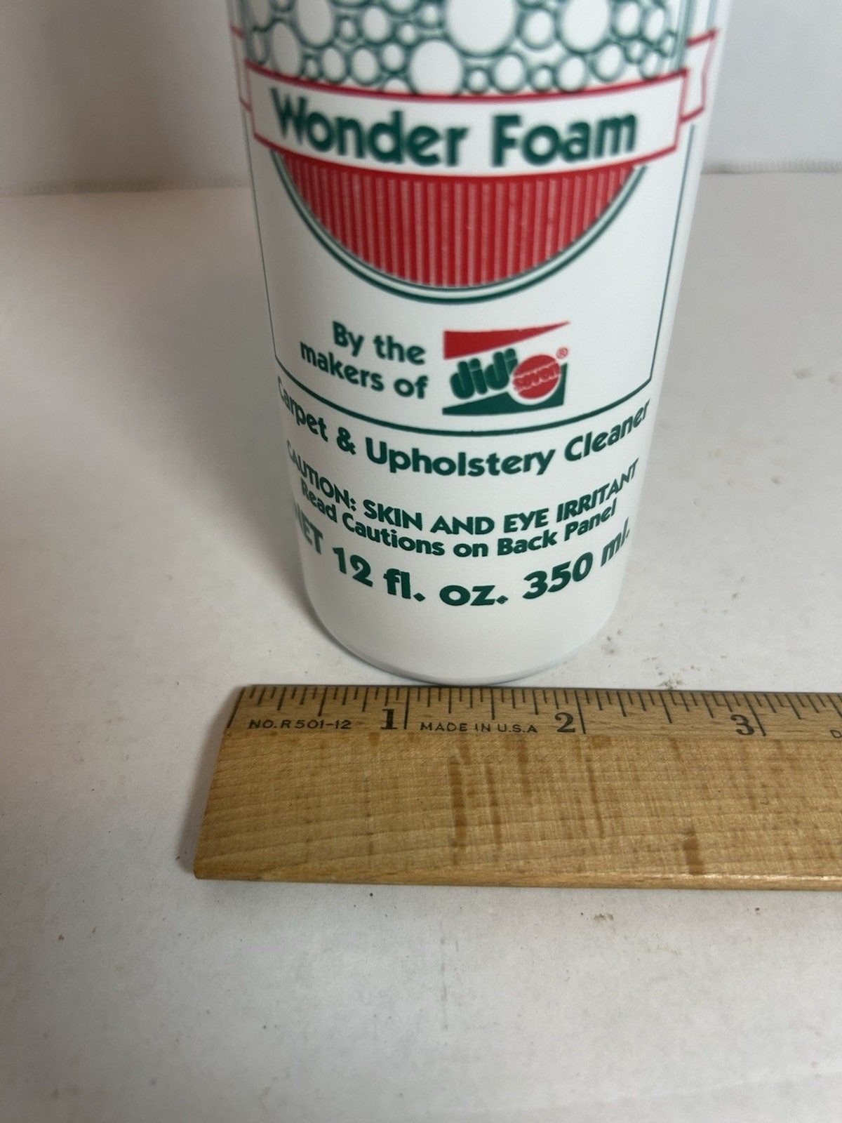 NoWet Wonder Foam Carpet Upholstery Cleaner 12oz Vintage 94 Canada USA As On TV