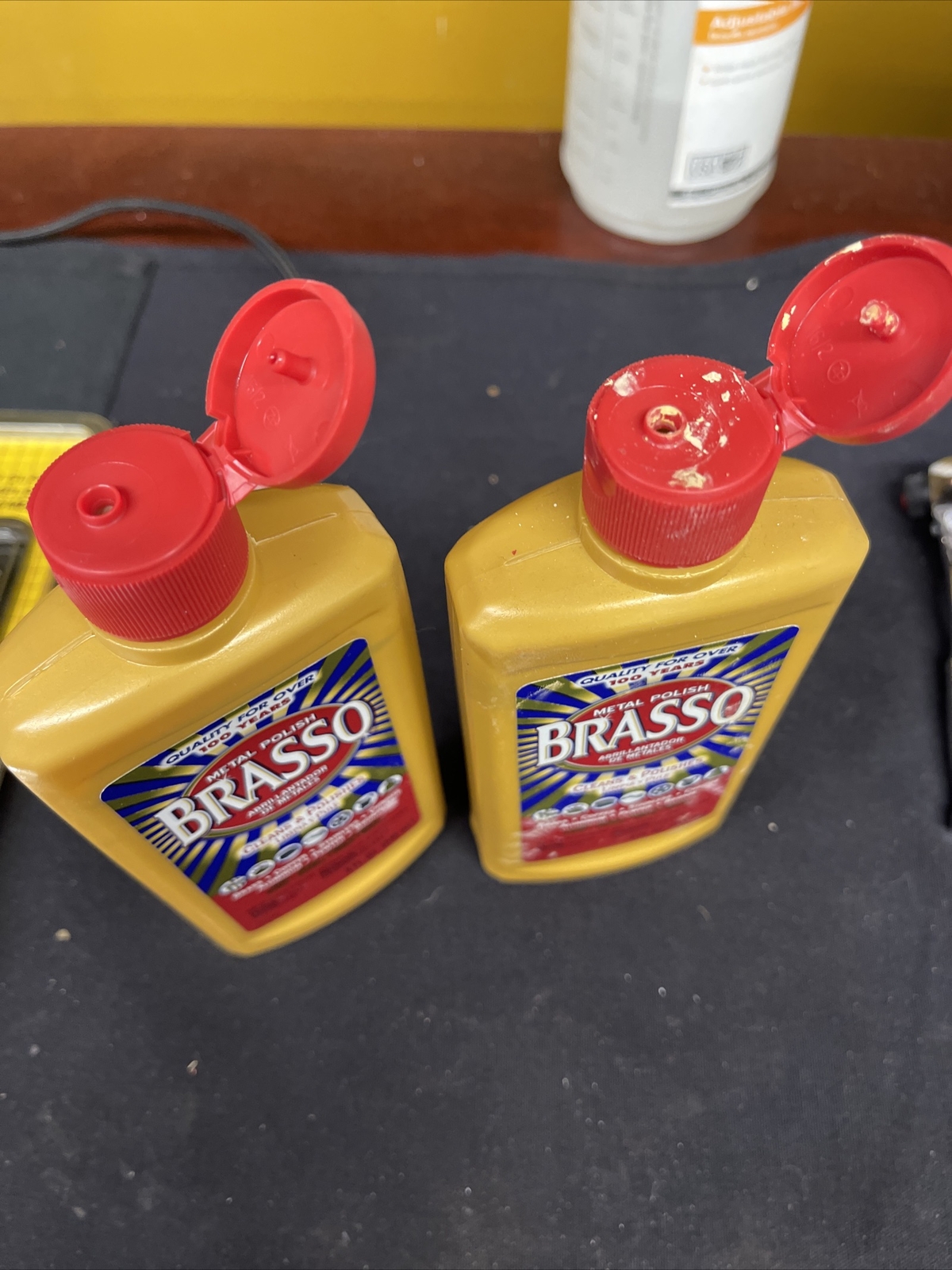 2-Brasso Metal Polish, 8oz Bottle for Brass, Copper, Stainless, Chrome, Aluminum