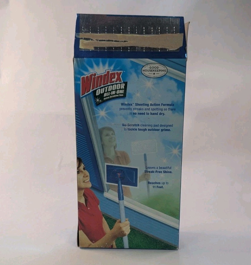 NEW Open Box Windex Outdoor All-In-One Glass Cleaning Tool Starter Kit