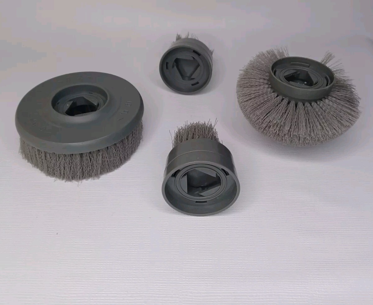 Kleenovate Spin Series Set Of 4 Replacement Brushes Round Flat Corner Small Flat