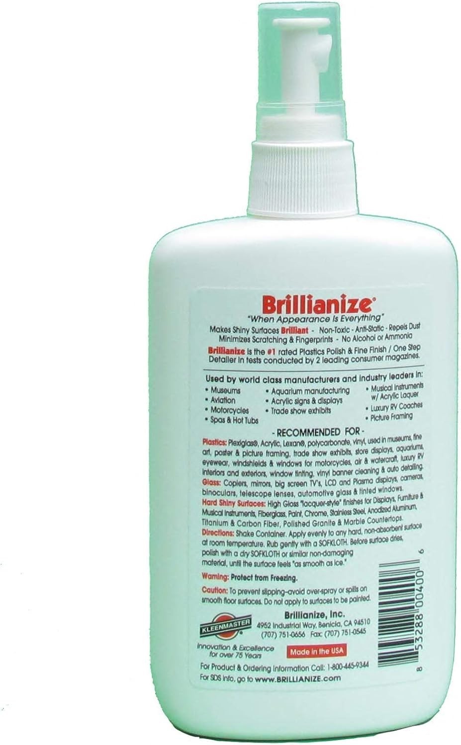 8 Ounce 240 ml Plastic Cleaner in Pump Spray Bottle
