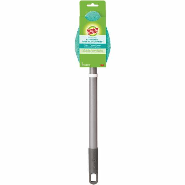 (2)-3M Scotch-Gard Long Handled Shower & Bath Scrubber with Handle Model: 549X-4