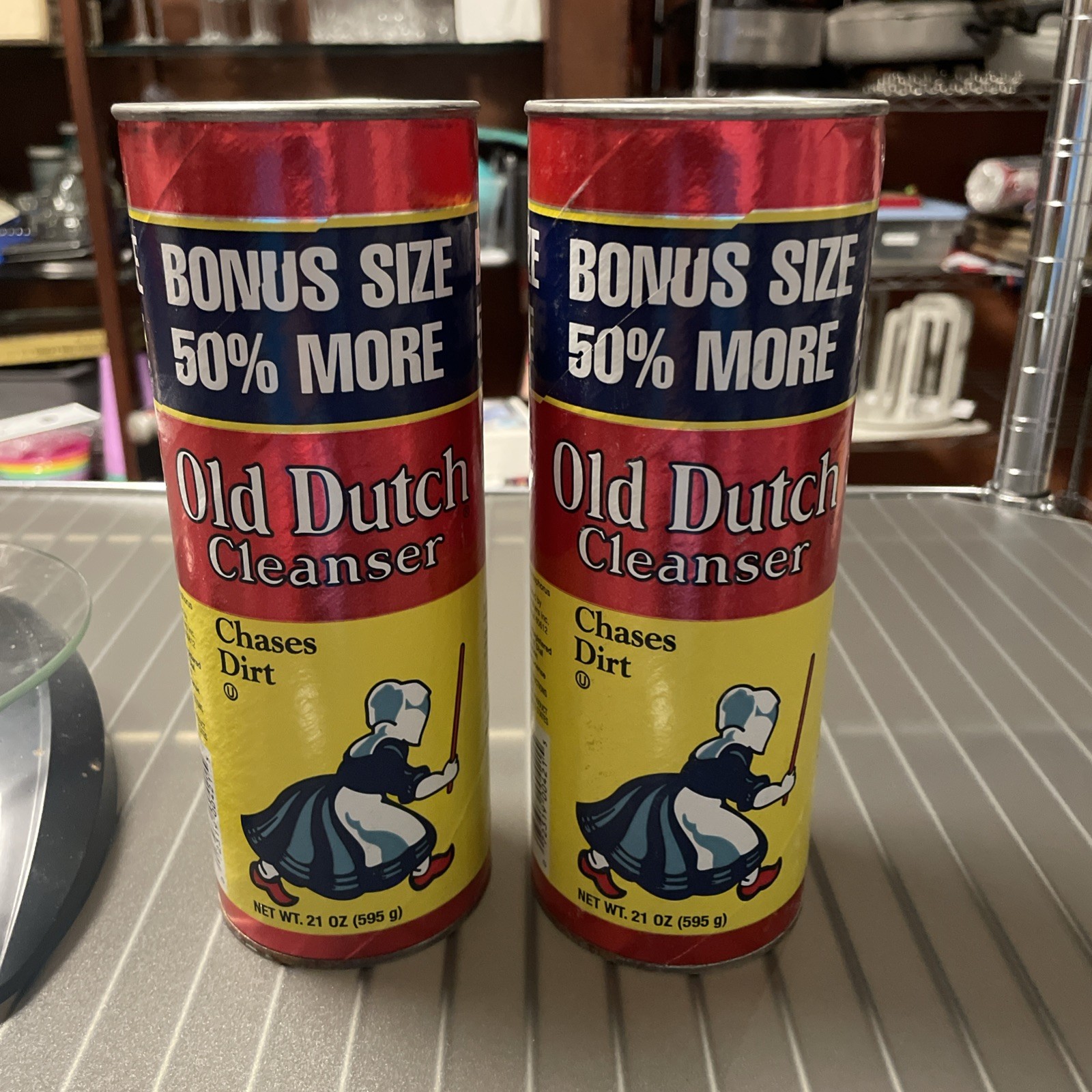 Old Dutch Cleanser Powder Vintage 1980s(set of 2)21 Oz New Old Stock Sealed Top