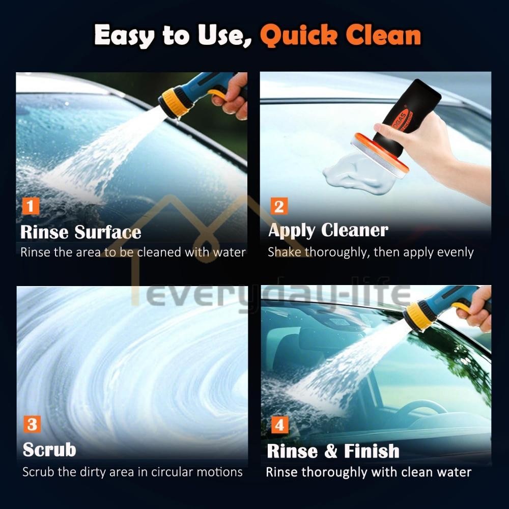 NEW 100g Car Glass Oil Film Remover – Windshield Cleaner Brush, Water Repellent