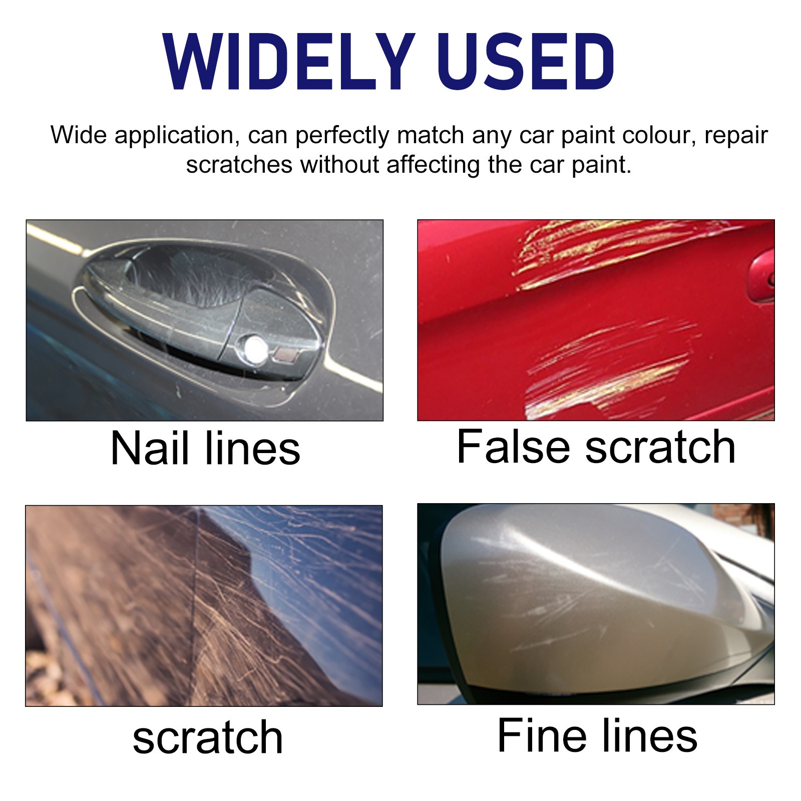 Car Scratch Repair Kit Complete Paint Polish Restorer All Colors DIY