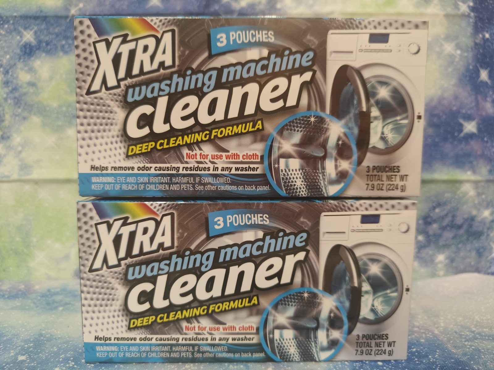 Xtra Washing Machine Cleaner Deep Cleaning Formula 3 packs/3x Pouches