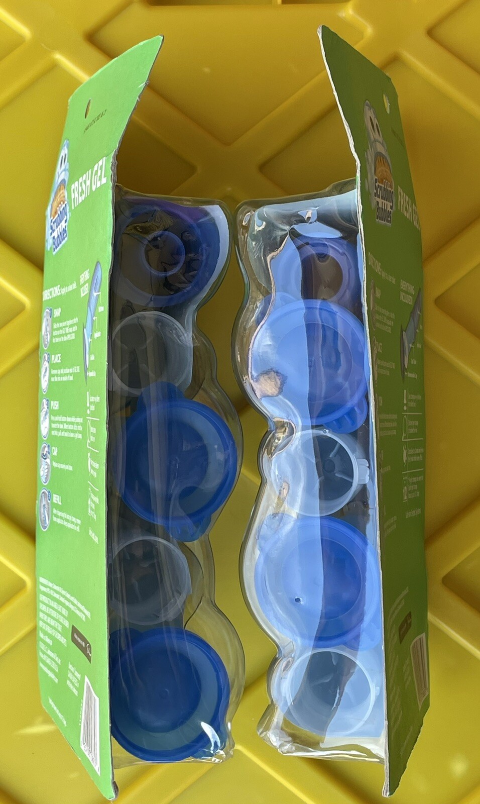 Scrubbing Bubbles RAINSHOWER Gel Toilet Cleaning Stamp LOT OF 2 NEW IN PACKAGE