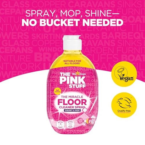 Miracle Floor Cleaner Spray Squirt Mop Formula for Sparkling Clean Floors
